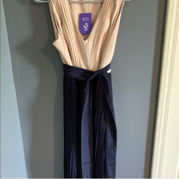 Seraphine Pleated Maternity/Nursing Dress - Picture 7 of 15